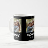 Mug Maman a établi un script noir 3 Photo (Devant gauche)