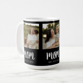 Mug Maman a établi un script noir 3 Photo (Devant gauche)