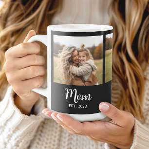 Mug Maman a établi un script noir et blanc 3 Photo