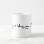 Mug Maman a établi un script noir minimal (Centre)