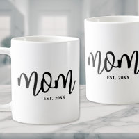Maman a établi un script noir pour la fête des Mèr