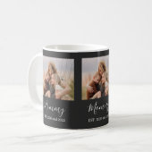 Mug Maman a établi un script photo élégant Noir (Devant gauche)