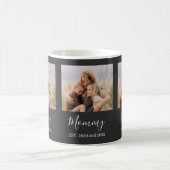 Mug Maman a établi un script photo élégant Noir (Centre)