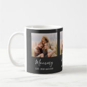Mug Maman a établi un script photo élégant Noir (Gauche)