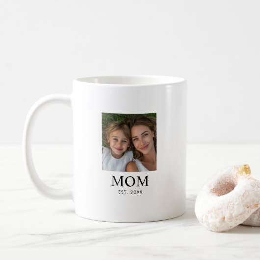 Mug Maman a établi un script photo noir (Avec donut)