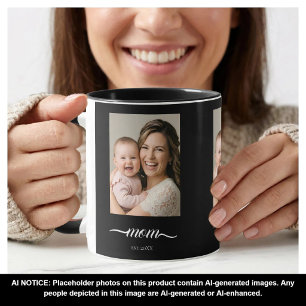 Mug Maman a établi une année personnalisée de photo no