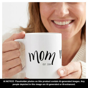 Mug Maman a établi une année personnalisée élégante et