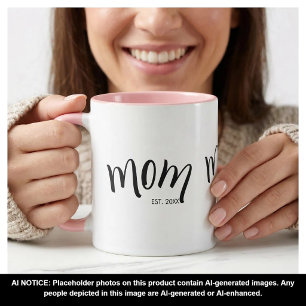 Mug Maman a établi une année personnalisée élégante et
