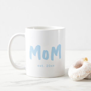 Mug Maman a établi une nouvelle typographie bleue pour