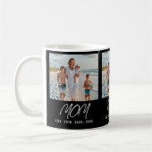 Mug Maman a établi une photo noire avec un script (Gauche)