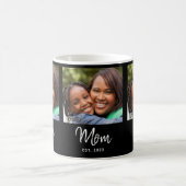Mug Maman a établi une photo noire avec un script (Centre)