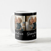 Mug Maman a été proclamé Photo Texte blanc Script (Devant gauche)