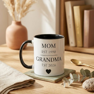 Mug Maman à grand-mère Année d'établissement Voyage Co