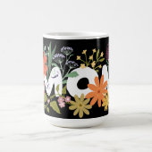 Mug Maman adorait boho bouquet de fleurs mignonette (Centre)