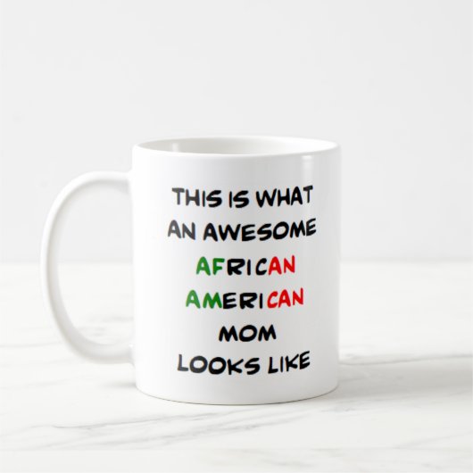 Mug maman afro-américaine, géniale (Gauche)