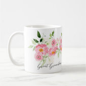 Mug Maman arrière-grand-mère florale de printemps (Gauche)