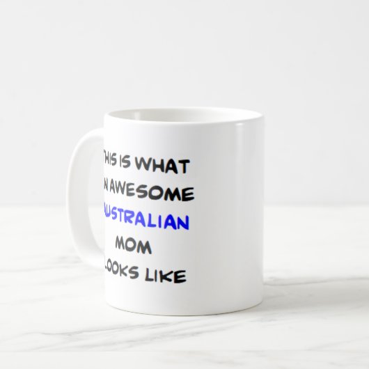 Mug maman australienne, géniale (Devant gauche)