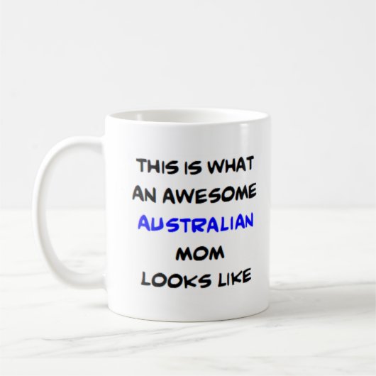 Mug maman australienne, géniale (Gauche)