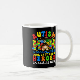 Mug Maman autiste élevant un héros groovy Sensibilisat