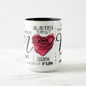 Mug Maman avec cœur rose et typographie (Centre)