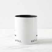 Mug Maman avec des enfants personnalisés Nom Fête des (Centre)