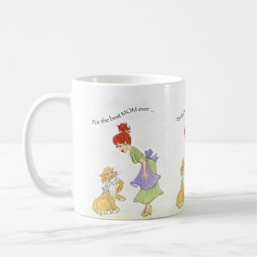 Mug Maman avec le chat (Gauche)