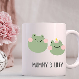 Mug Maman & Baby Frog, Famille de jumelage personnalis