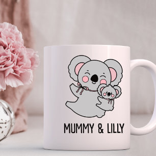 Mug Maman & Baby koala, Famille de jumelage personnali