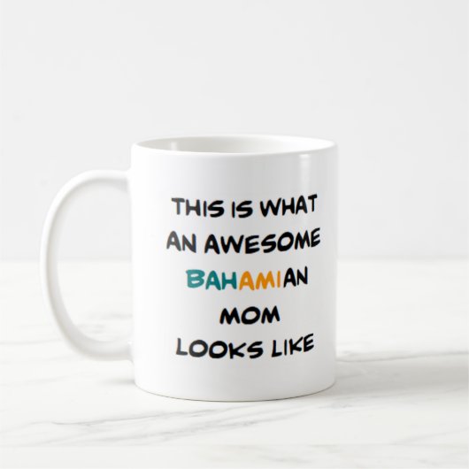 Mug maman bahamienne, génial (Gauche)