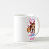 Mug Maman beagle Aquarelle Maman Chien (Devant droit)