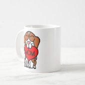 Mug Maman Beagle de dessin (Devant gauche)