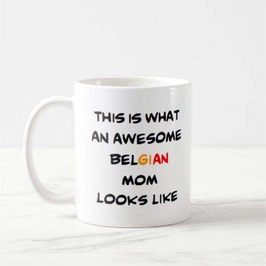 Mug maman belge, géniale (Gauche)