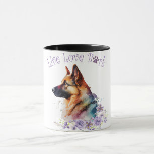 Mug Maman Berger Allemand Floral