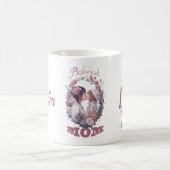 Mug Maman bien-aimée, baiser fille, Meilleur cadeau Ev (Centre)