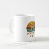 Mug Maman Boxer Chien Rétro Coucher de soleil Empreint (Devant gauche)