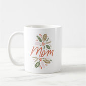 Mug Maman Bright Holly Noël Rouge Script (Gauche)