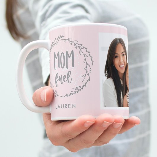 Mug Maman Carburant COULEUR ÉDITABLE Photo Musique per