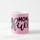 Mug Maman carburant rose drôle moderne (Centre)