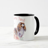 Mug Maman Cavalier King Charles Spaniel Fleurie (Devant droit)