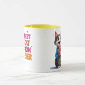 Mug Maman Chat Adorable avec des Cœurs de Fleurs 🐱 (Centre)
