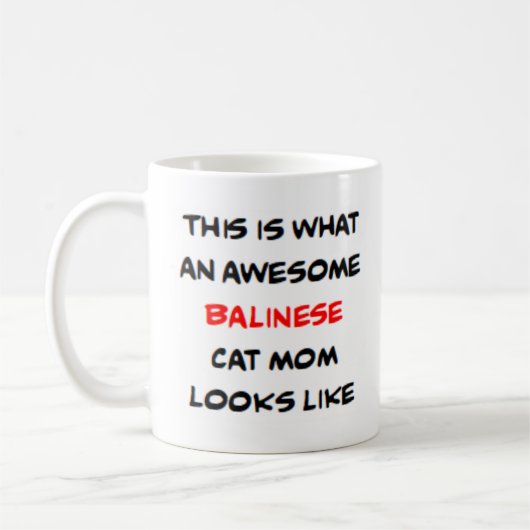 Mug maman chat balinais, formidable (Gauche)
