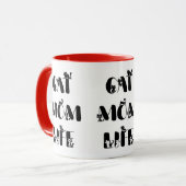 Mug Maman Chat moderne Vie Mère mignonne Fête des Mère (Devant gauche)