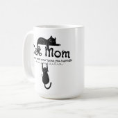 Mug Maman Chats Parce que Maman Vin Citation Drôle (Devant gauche)
