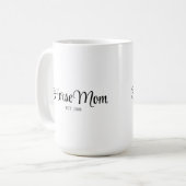 Mug Maman Cheval Écriture Black Établie (Devant gauche)