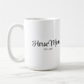 Mug Maman Cheval Écriture Black Établie (Gauche)