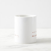 Mug Maman | Chic Boho Script et Coeur avec des noms d' (Centre)