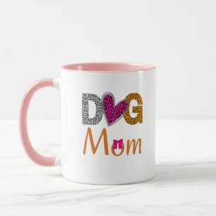 Mug Maman Chien Impression Léopard/Cadeau Tendance pou