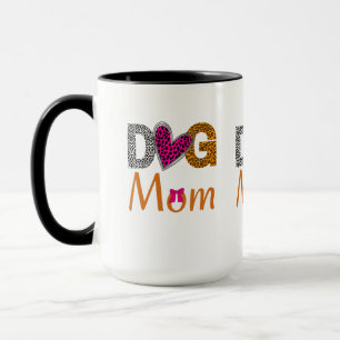 Mug Maman Chien Impression Léopard/Cadeau Tendance pou