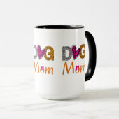 Mug Maman Chien Impression Léopard/Cadeau Tendance pou (Devant droit)