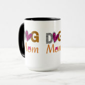 Mug Maman Chien Impression Léopard/Cadeau Tendance pou (Devant gauche)